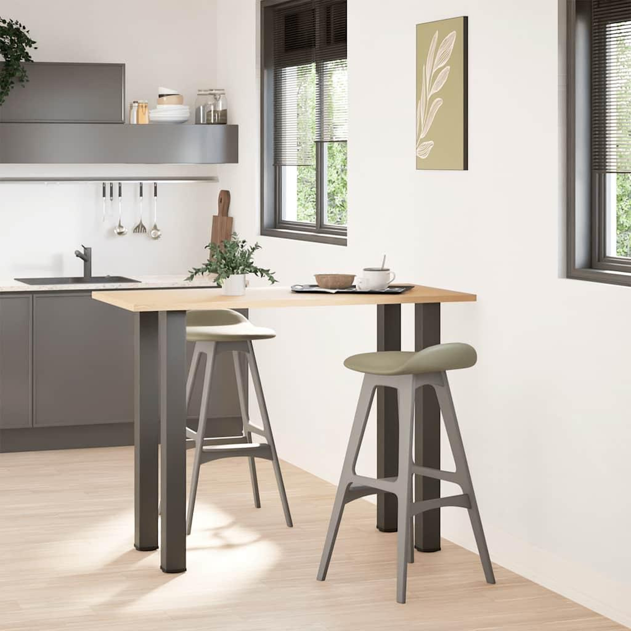 Voir la diapositive 3 : VIDAXL Pieds de table basse 4 pcs anthracite 90-92 cm acier