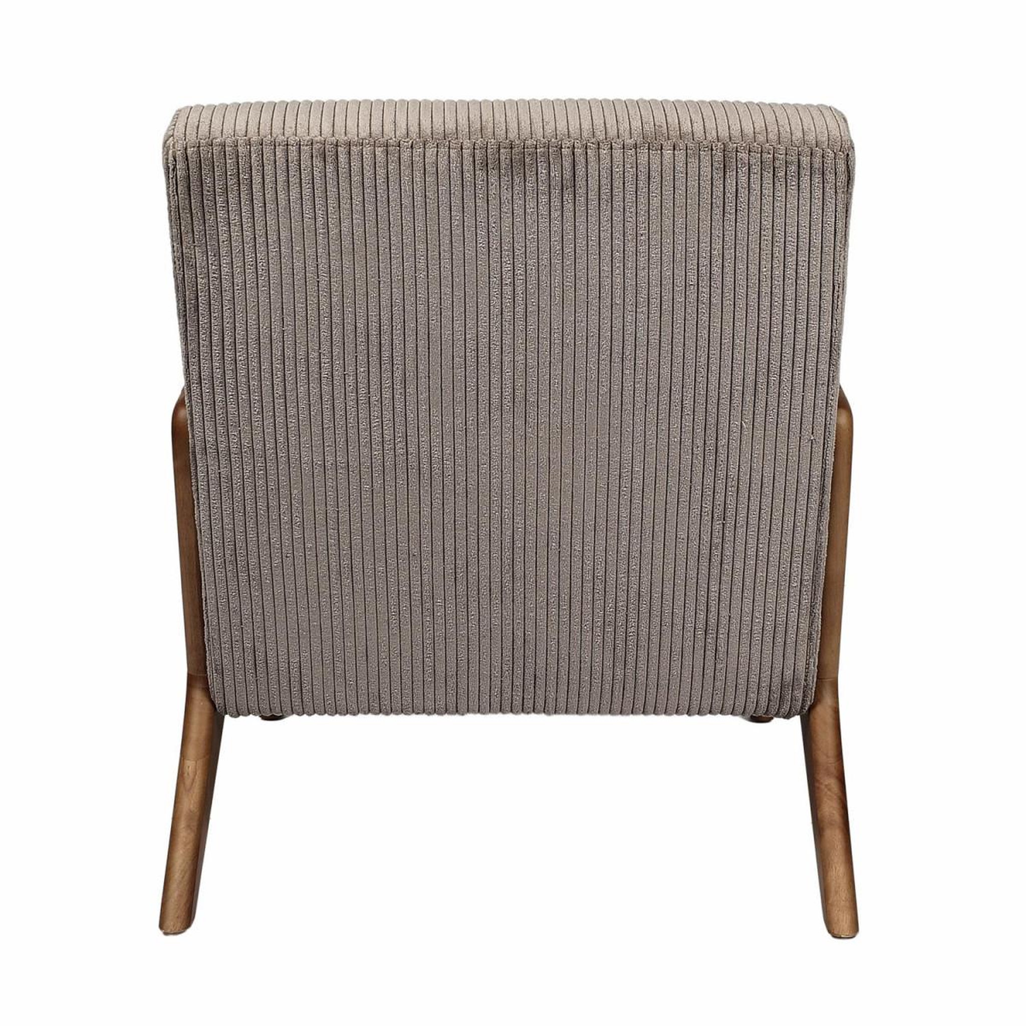 Voir la diapositive 5 : The Home Deco Factory Fauteuil côtelé design  scott  75cm taupe