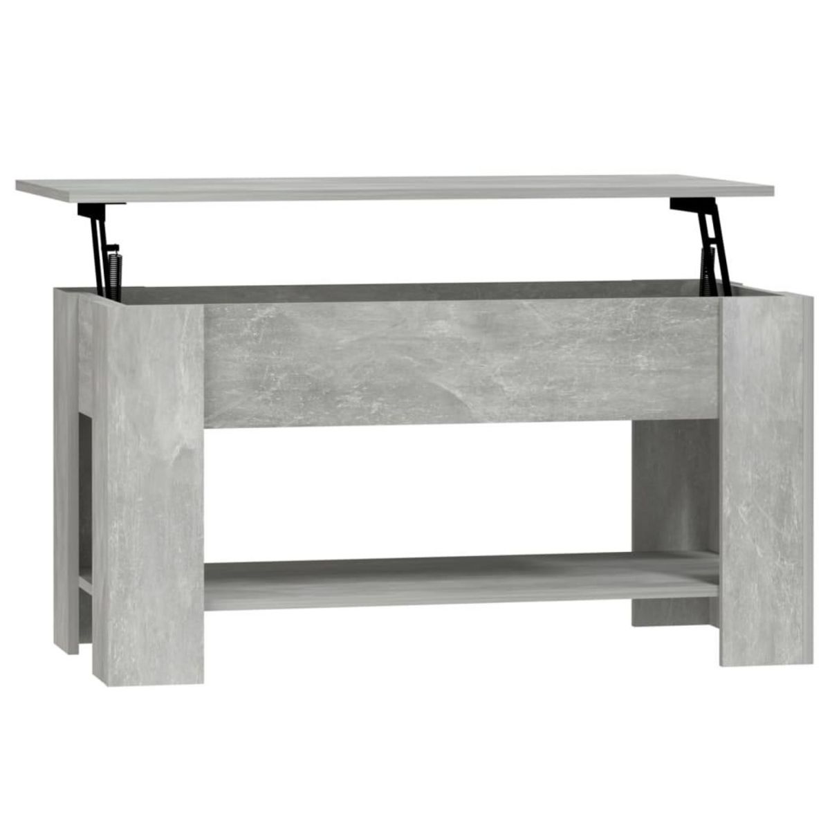 VIDAXL Table basse gris beton 101x49x52 cm bois d'ingenierie