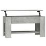Voir la diapositive 2 : VIDAXL Table basse gris beton 101x49x52 cm bois d'ingenierie