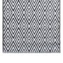 VIDAXL Tapis d'exterieur Blanc et noir 120x180 cm PP