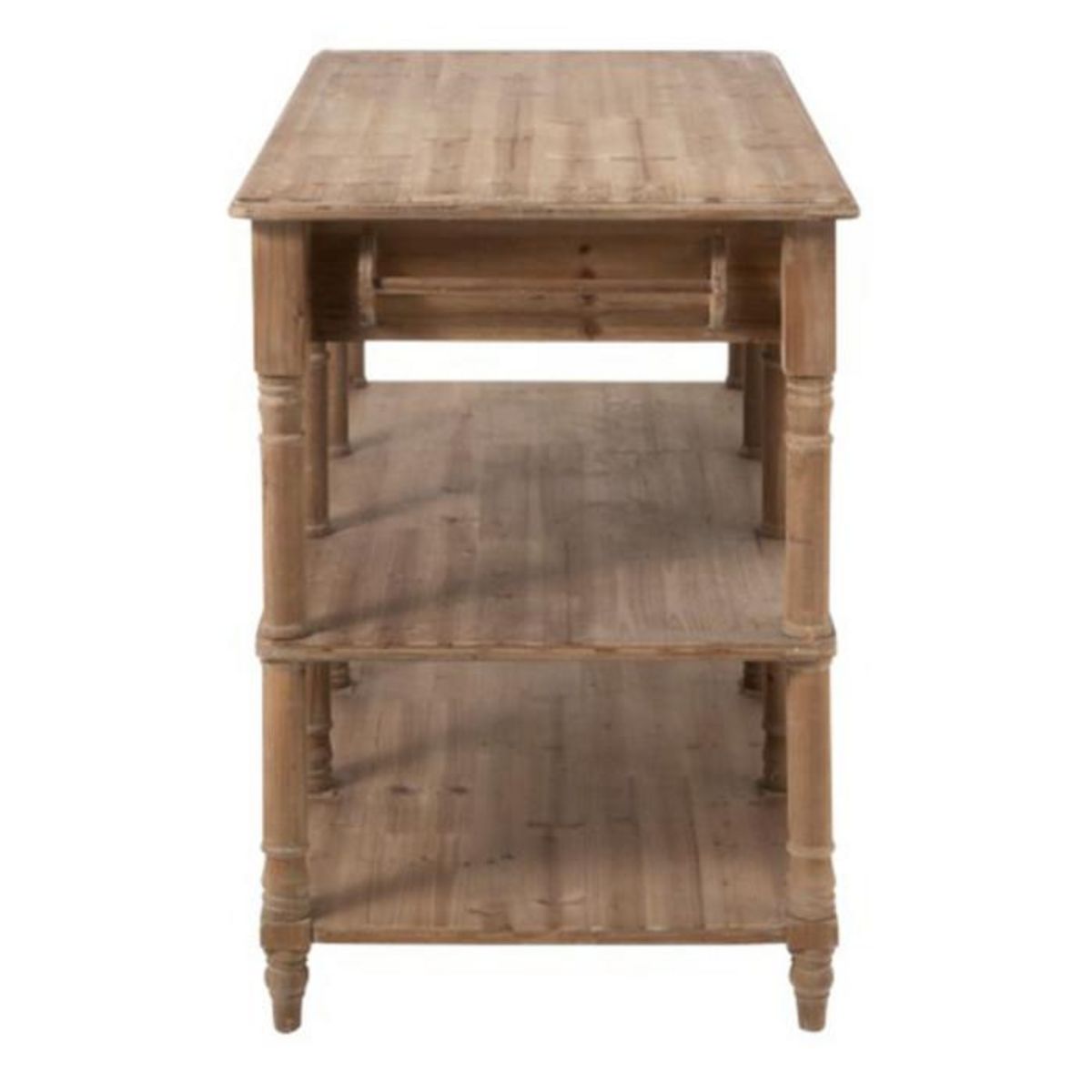 Paris Prix Console 6 Tiroirs en Bois  Bianca  131cm Naturel