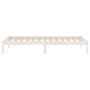 Voir la diapositive 5 : VIDAXL Cadre de lit sans matelas blanc bois massif 90x200 cm