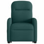 Voir la diapositive 5 : VIDAXL Fauteuil inclinable de massage electrique Vert fonce Tissu