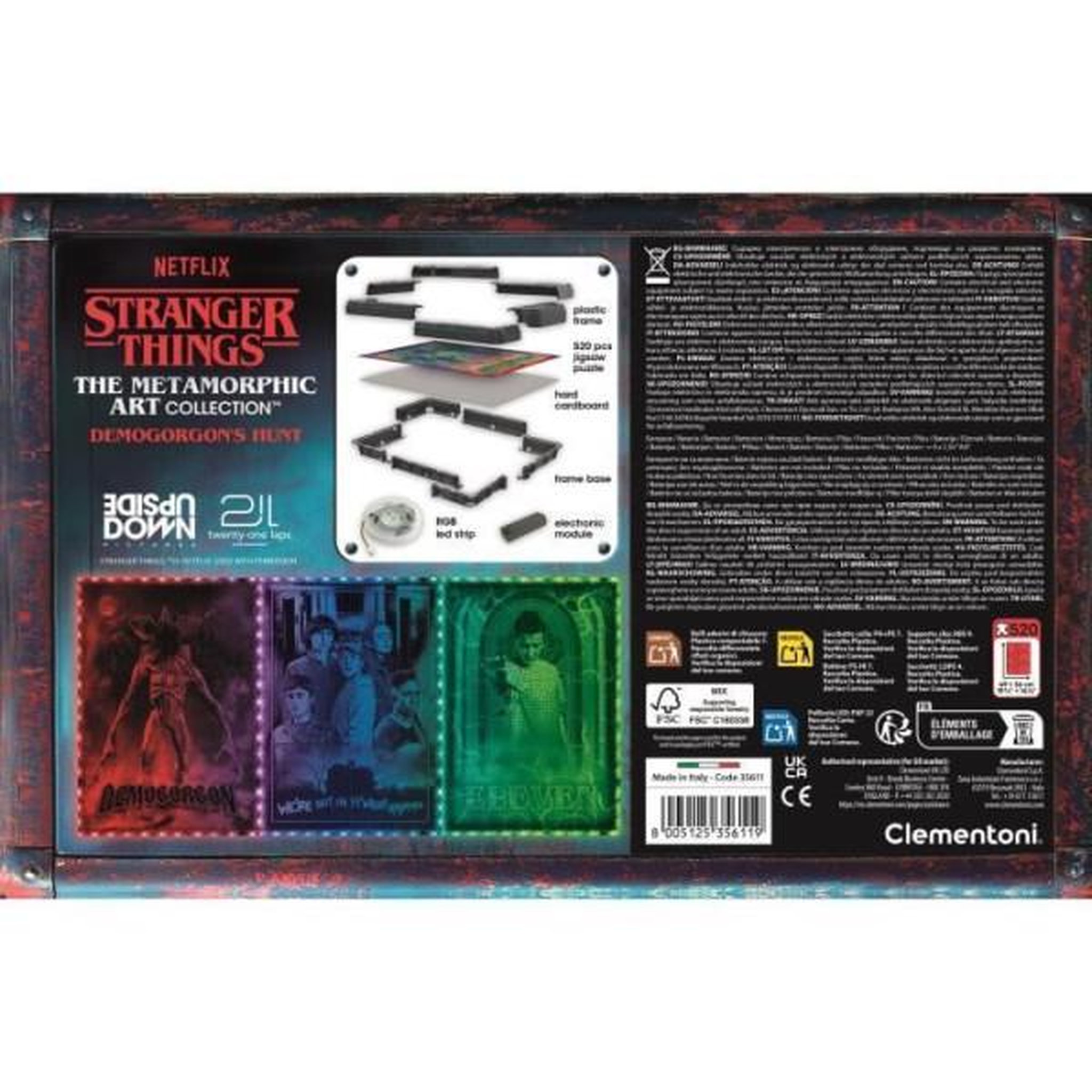 Voir la diapositive 4 : CLEMENTONI CLEMENTONI - The Morphing Collection - Stranger Things - Cadre lumineux V3