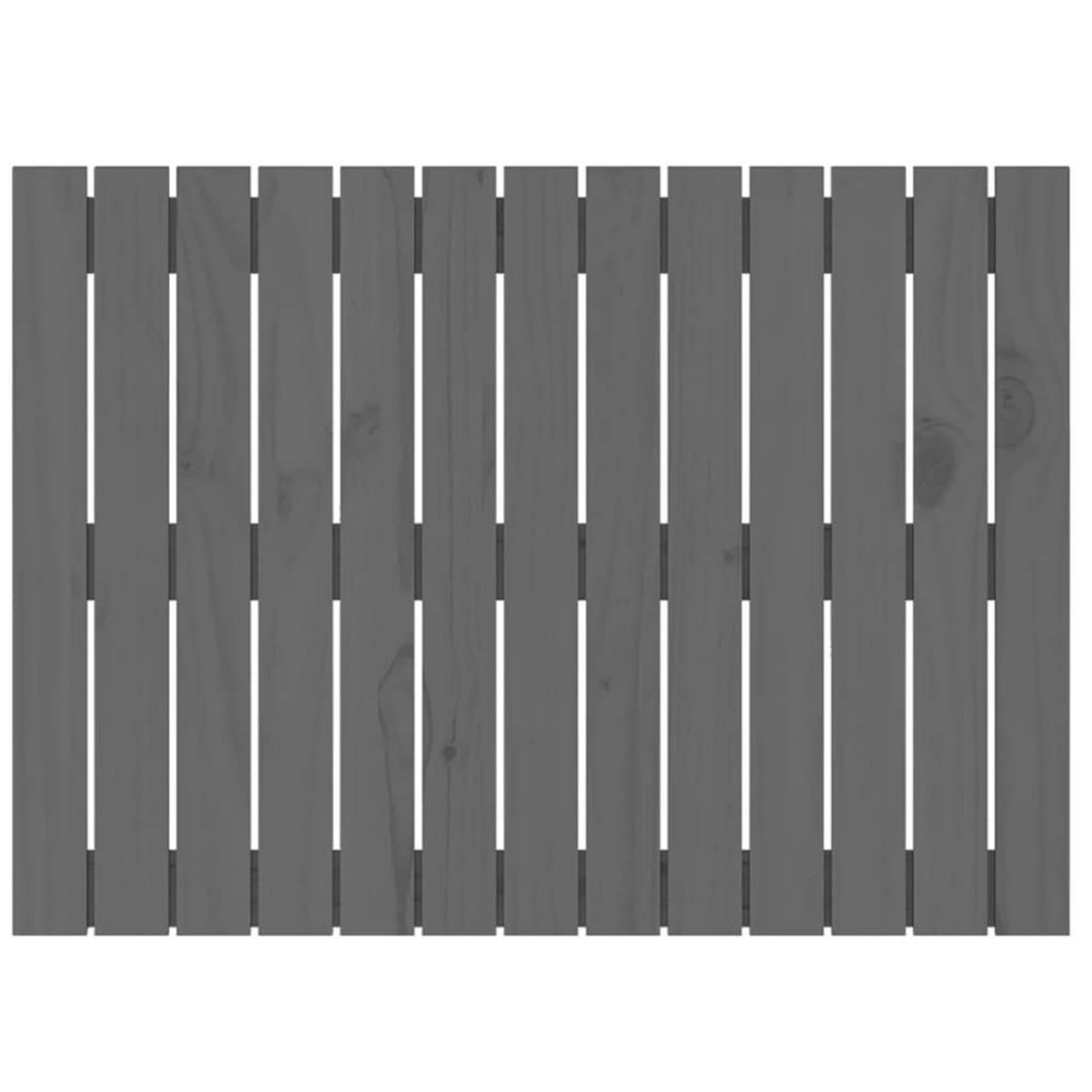 VIDAXL Tete de lit murale Gris 82,5x3x60 cm Bois massif de pin