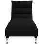 Voir la diapositive 4 : VIDAXL Chaise longue de massage avec coussins noir tissu