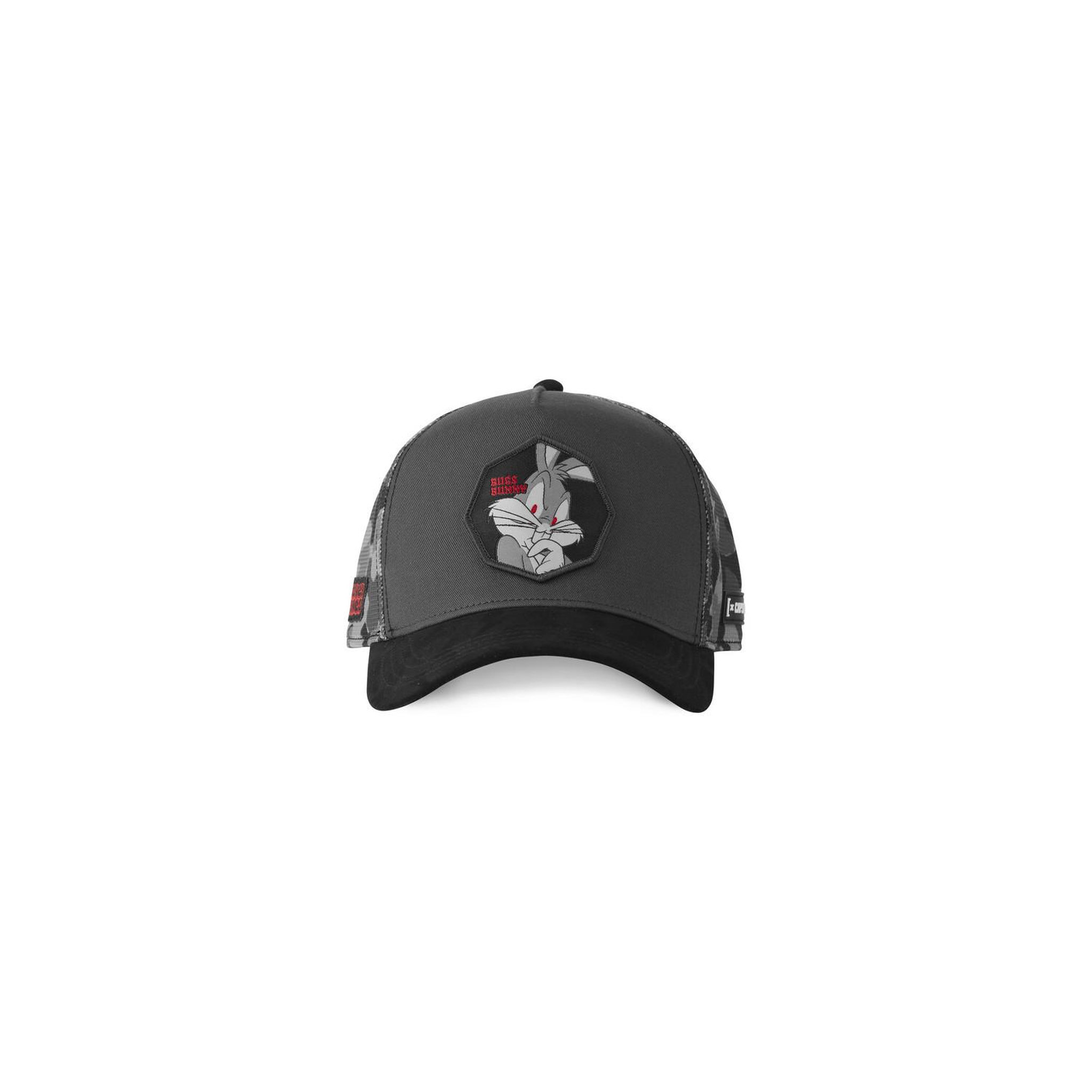 Voir la diapositive 2 : CAPSLAB Casquette trucker premium avec filet effet Bambou Looney Tunes Bugs
