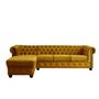 Voir la diapositive 5 : LISA DESIGN William - canapé chesterfield d'angle gauche - 4 places - en velours