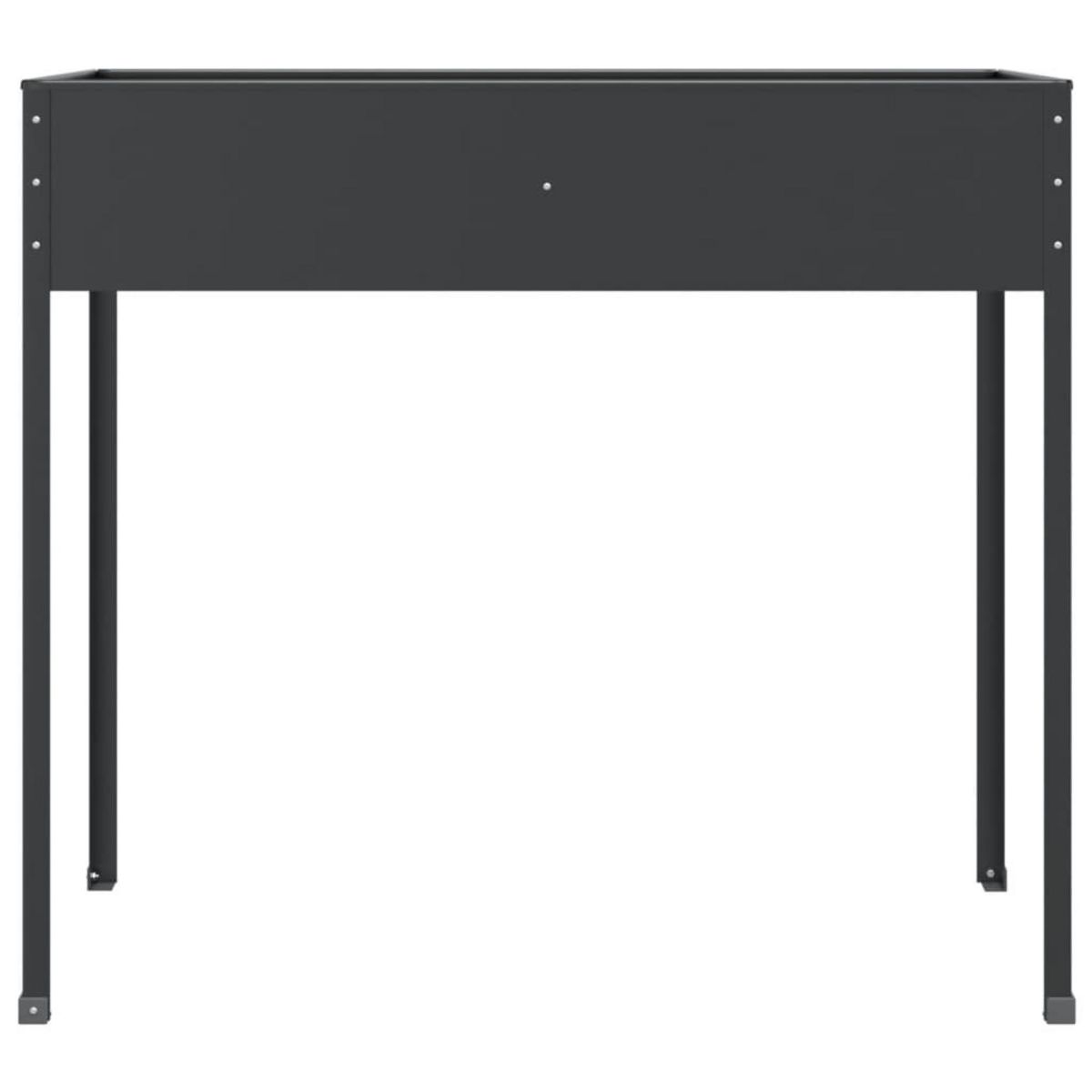 VIDAXL Jardiniere Anthracite 100,5x40,5x90 cm Acier galvanise