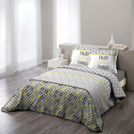 Paris Prix Parure de Lit 3 Pièces  Remix  260x240cm Jaune