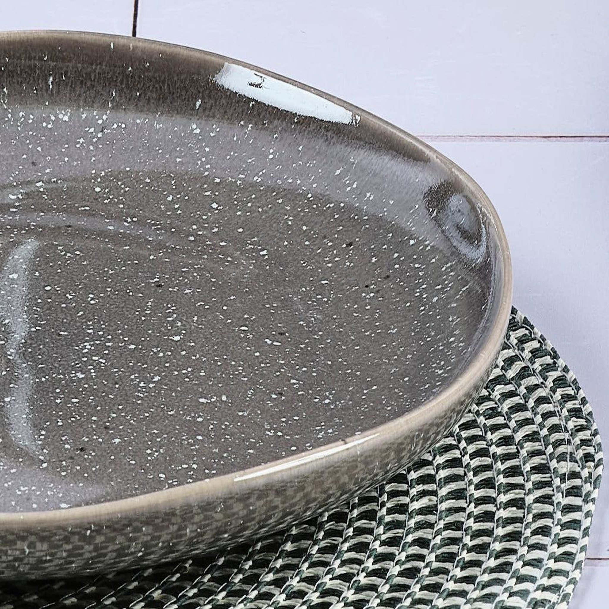 Voir la diapositive 5 : BJORN Assiette stellar ø27cm - 6 pièces - gris béton