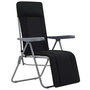 Voir la diapositive 2 : VIDAXL Chaises pliables de jardin avec coussins lot de 2 Noir
