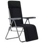 Voir la diapositive 2 : VIDAXL Chaises pliables de jardin avec coussins lot de 2 Noir