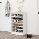 VIDAXL Armoire a chaussures Blanc 60x35x92 cm Bois d'ingenierie