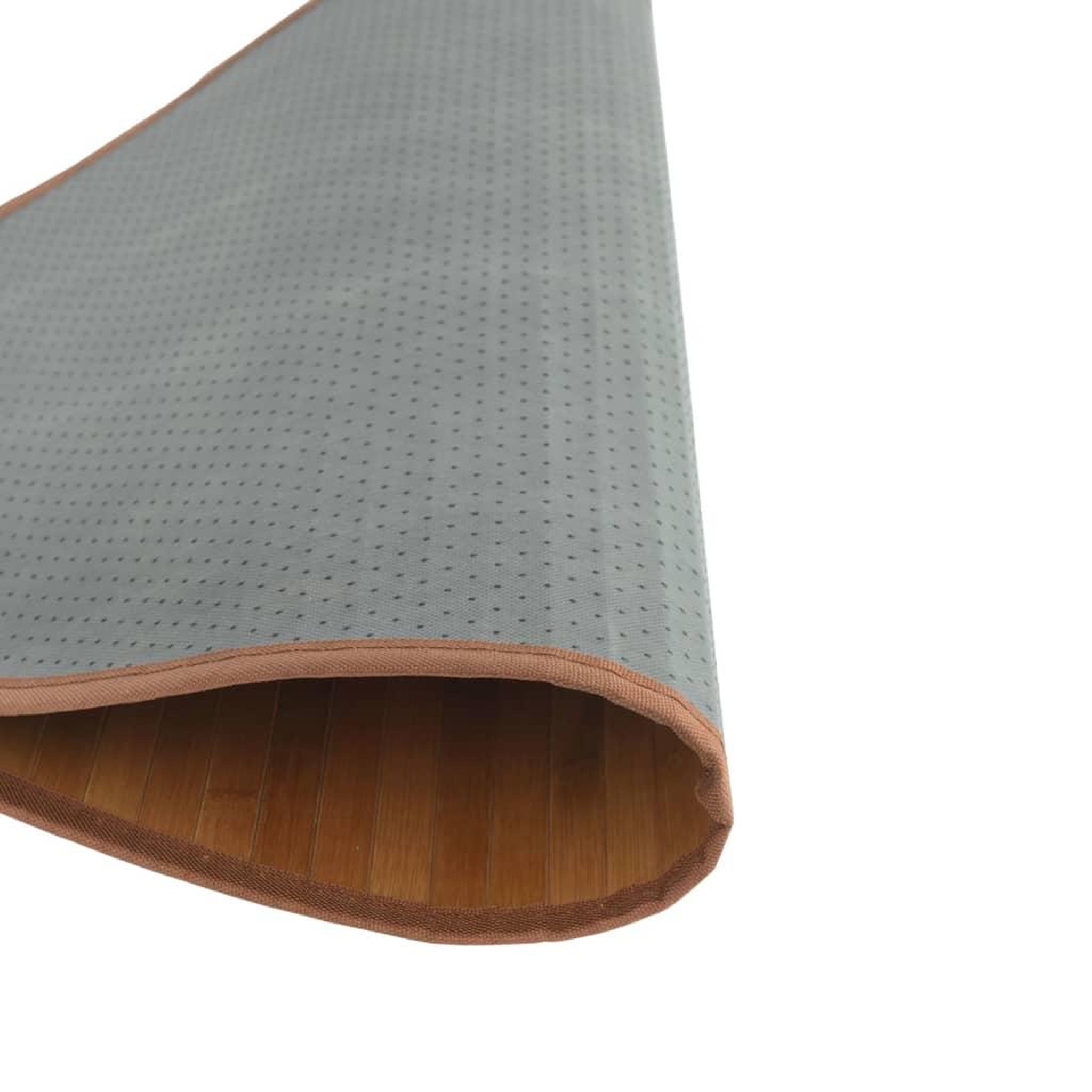 Voir la diapositive 5 : VIDAXL Tapis rond marron 80 cm bambou