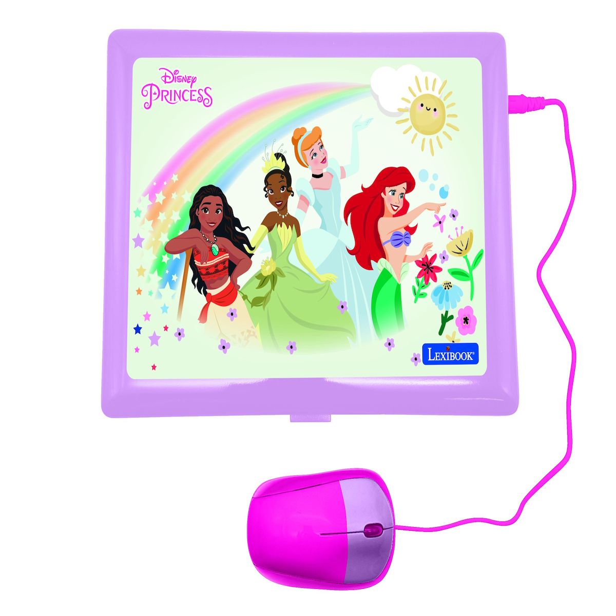 Lexibook Ordinateur portable éducatif bilingue Disney Princesse (FR/EN)
