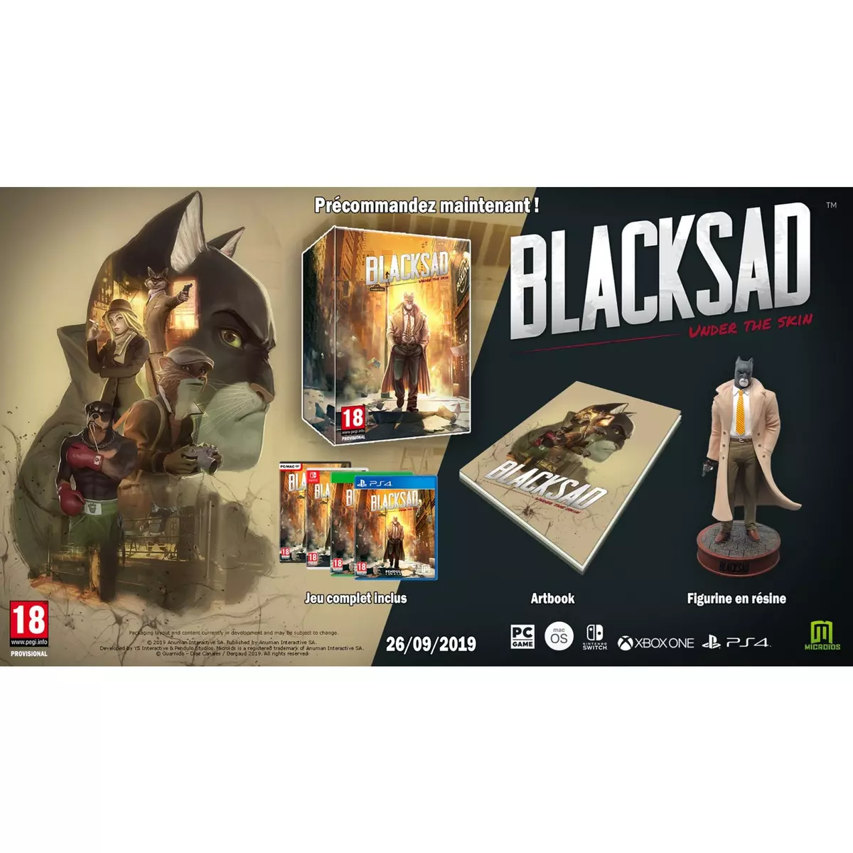 JUST FOR GAMES BlackSad Under the Skin Edition Collector Nintendo Switch