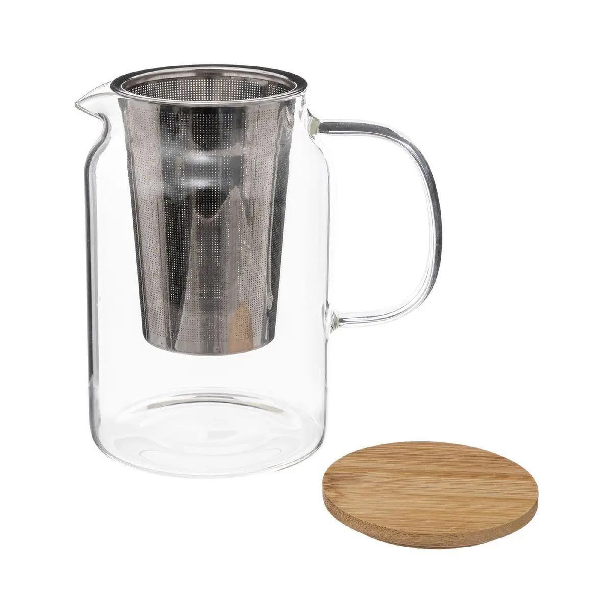 Voir la diapositive 2 : SECRET DE GOURMET Théière en verre  mia  90cl transparent