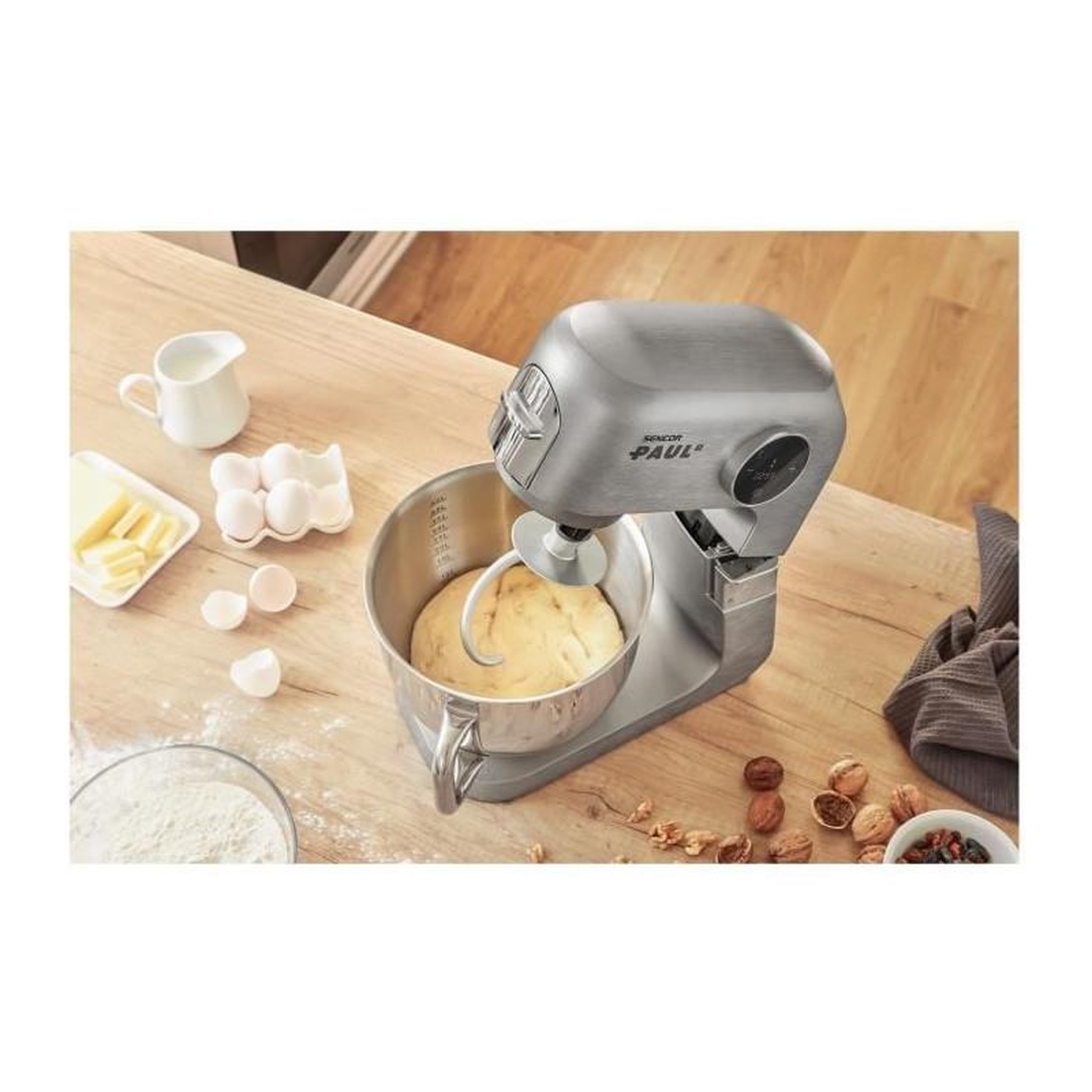 Voir la diapositive 3 : SENCO Robot pâtissier - SENCOR - STM 7740 PAUL 2 - 1500 W - Acier inoxydable