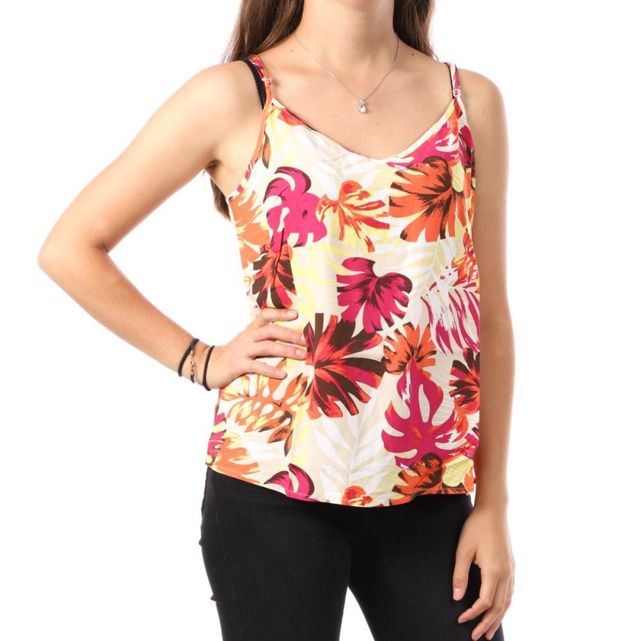 Only Top Beige/Orange Femme Only Nova Life Paris. Coloris disponibles : Beige
