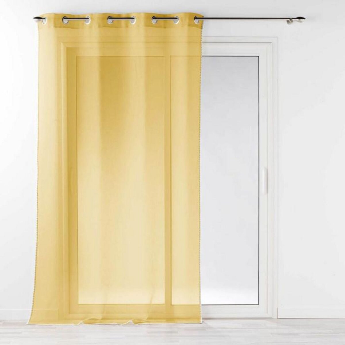 Paris Prix Rideau Voilage à Œillets  Fantaisie Louise  140x240cm Miel