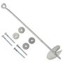 Voir la diapositive 2 : VIDAXL Ancres de terre 4 pcs 10x60 cm Metal galvanise
