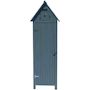Voir la diapositive 2 : Habitat et Jardin Armoire de jardin  Cabanon  - 77 x 54.5 x 179 cm - Bleu ciel