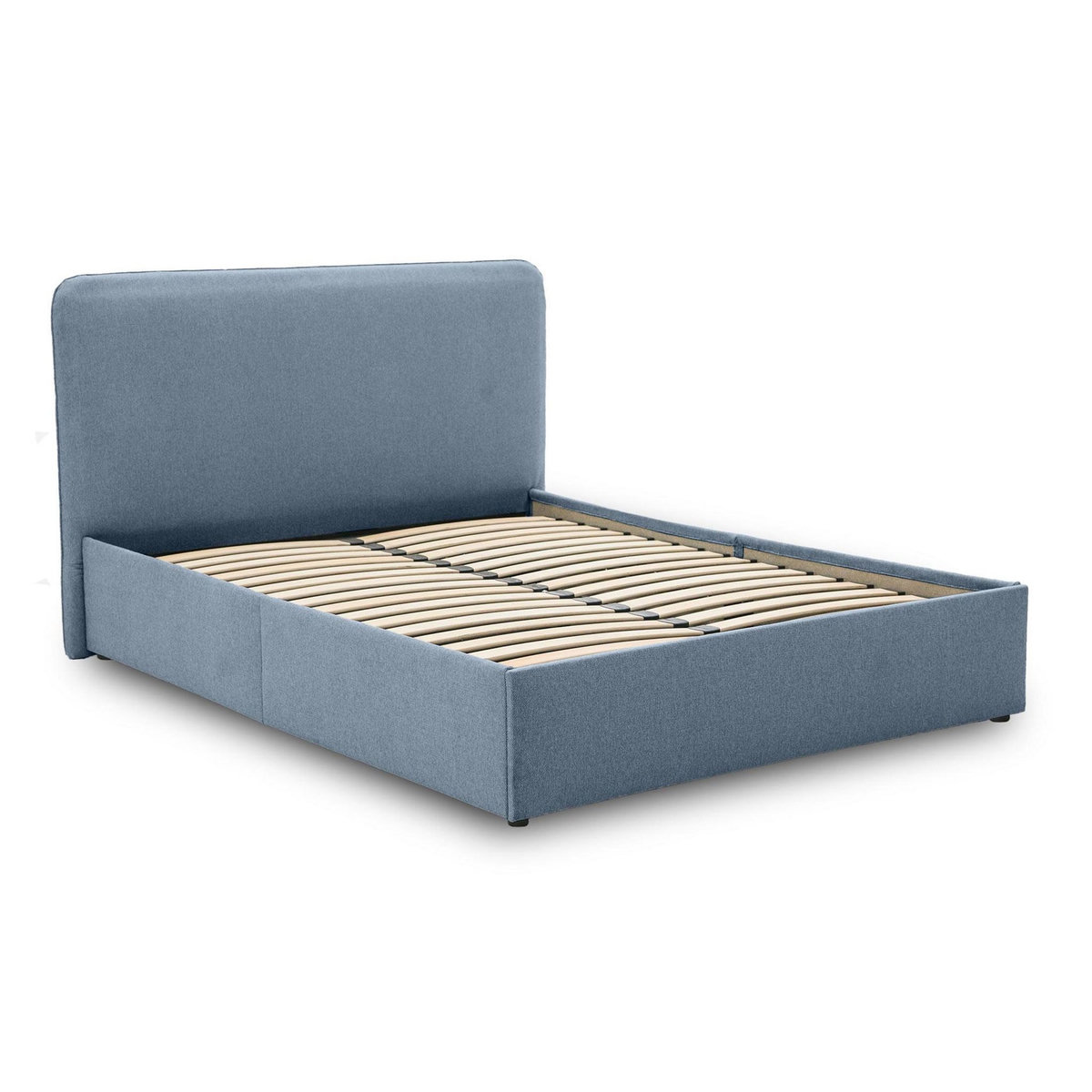 BEST MOBILIER Goyave - lit coffre - 160x200 - en tissu - sommier inclus