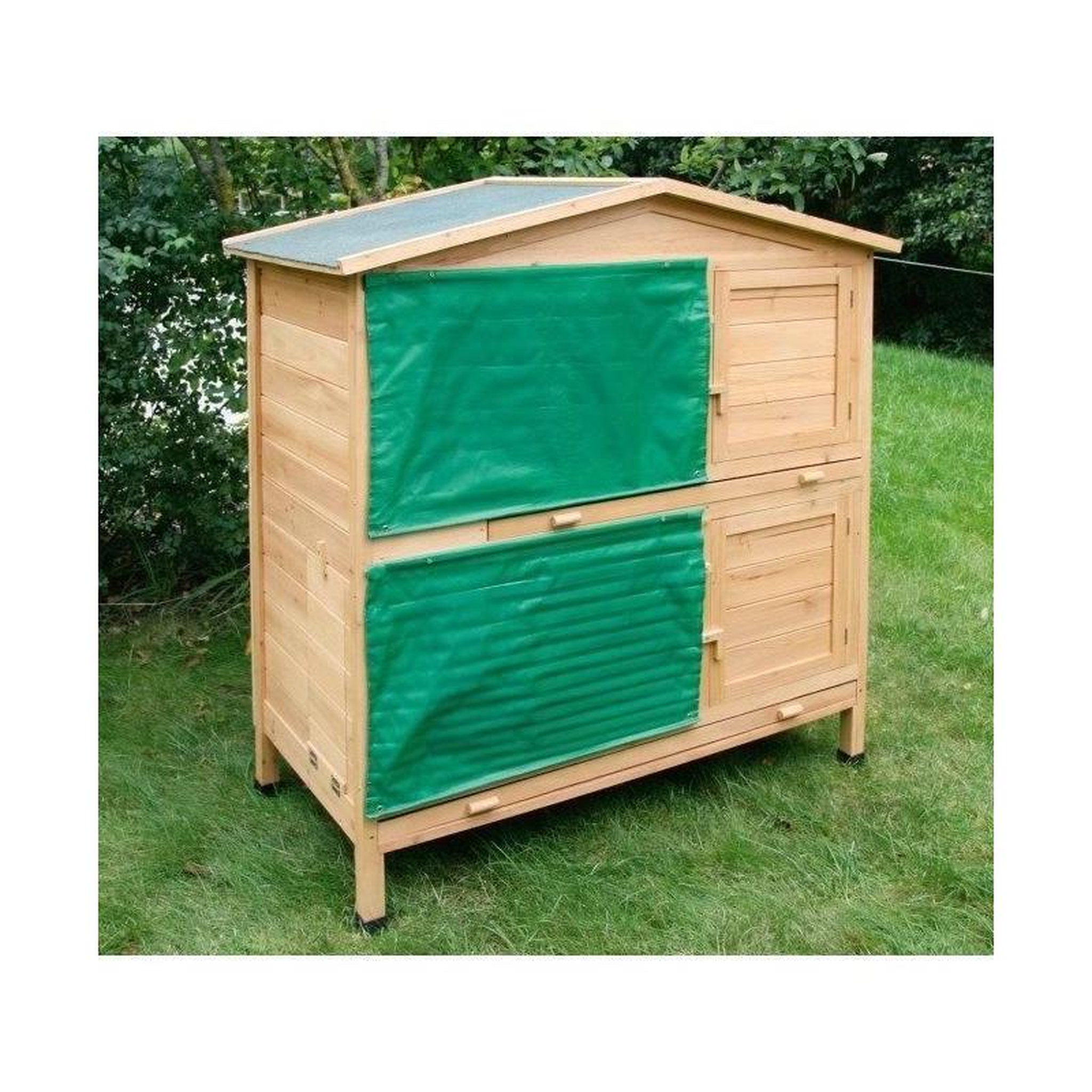 Voir la diapositive 3 : KERBL Clapier pour rongeur - KERBL - Appartement - 118 x 61 x 130 cm