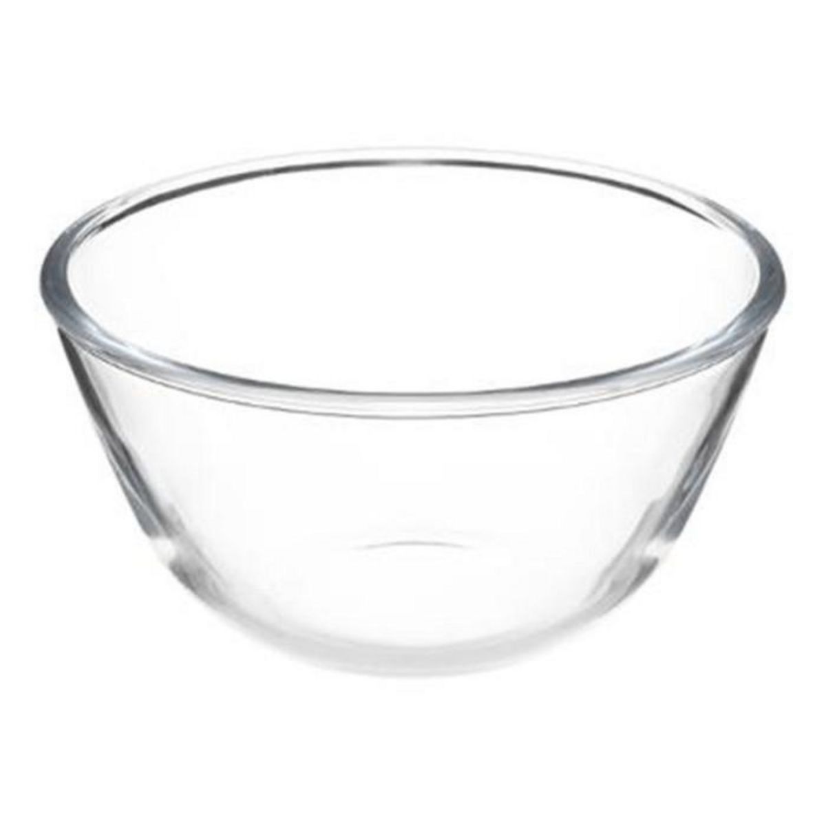 FIVE Saladier en Verre  Couvercle Bambou  1L Transparent