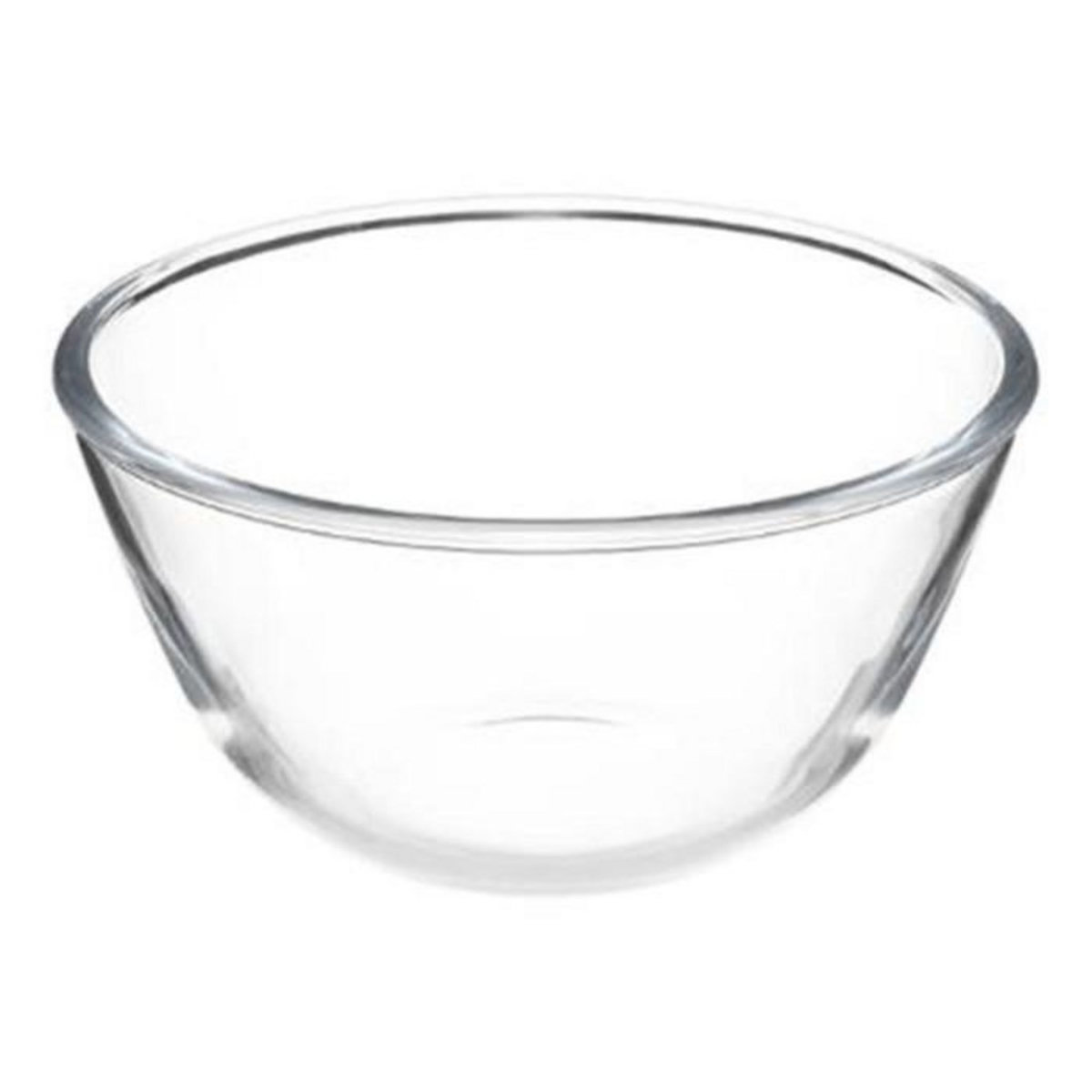 FIVE Saladier en Verre  Couvercle Bambou  1L Transparent