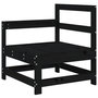 Voir la diapositive 3 : VIDAXL Canapes d'angle de jardin 2 pcs noir bois de pin massif