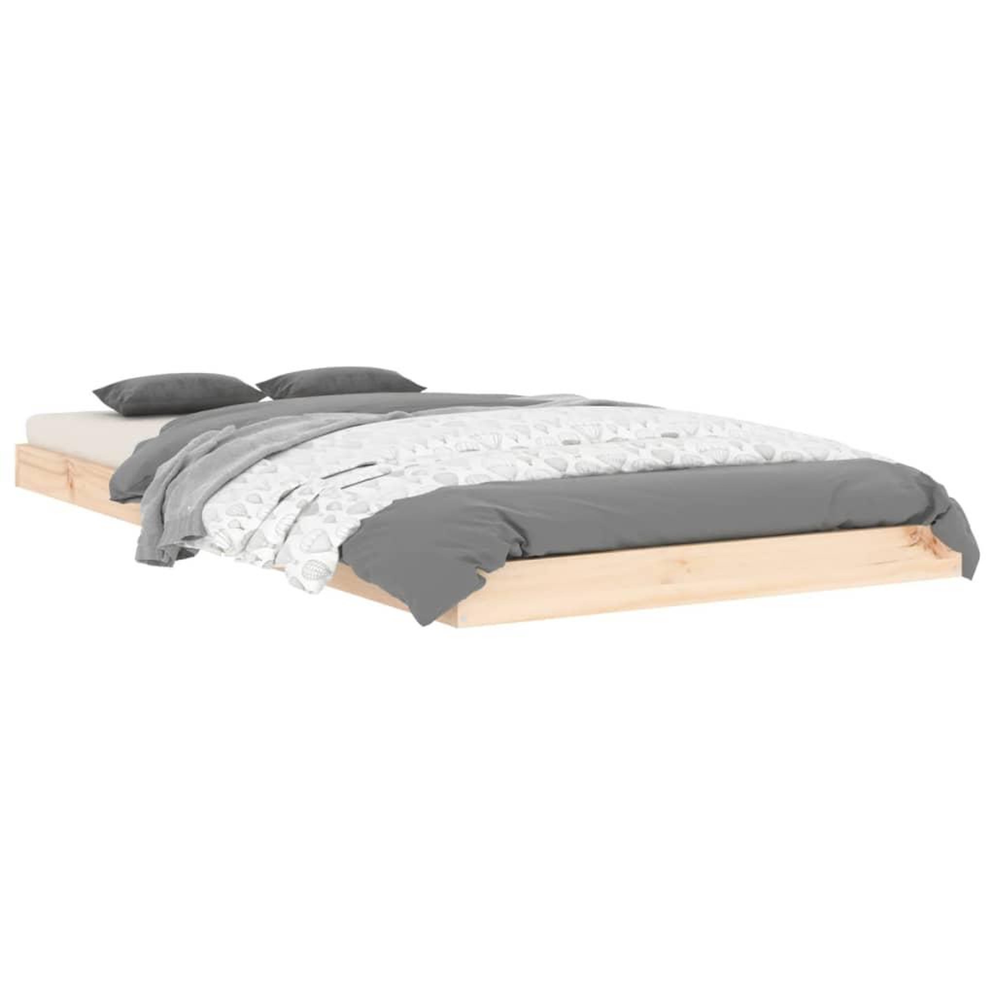 Voir la diapositive 3 : VIDAXL Cadre de lit sans matelas 90x190 cm bois de pin massif