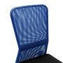 Voir la diapositive 5 : VIDAXL Chaise de bureau Noir et bleu 44x52x100 cm Tissu en maille