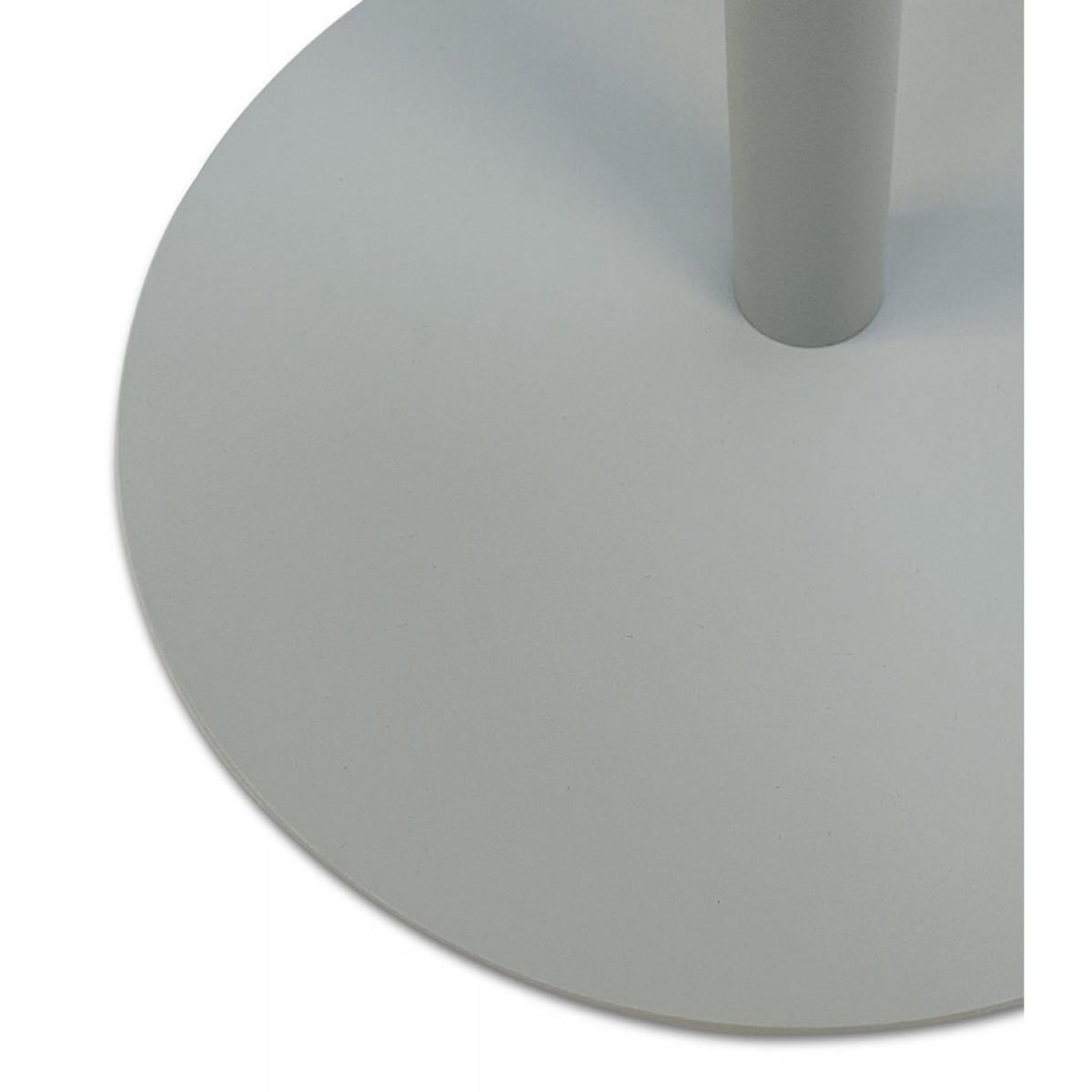 Paris Prix Table d'Appoint Ovale en Métal  Melisa  45cm Gris