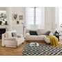Voir la diapositive 6 : BEST MOBILIER Cristal - canapé 3 places - convertible avec coffre et pouf - en velours côtelé
