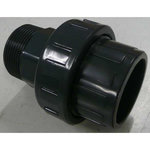 GRE Raccord PVC en 3 parties Ø50 macho 2  1/2 PN16