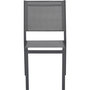 Voir la diapositive 3 : MARKET24 Ensemble table de jardin 6 personnes : Table + 6 chaises - Structure en aluminium - L180 x P 90 x H 72 cm - Gris anthracite