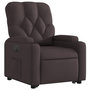 Voir la diapositive 4 : VIDAXL Fauteuil inclinable electrique marron fonce tissu