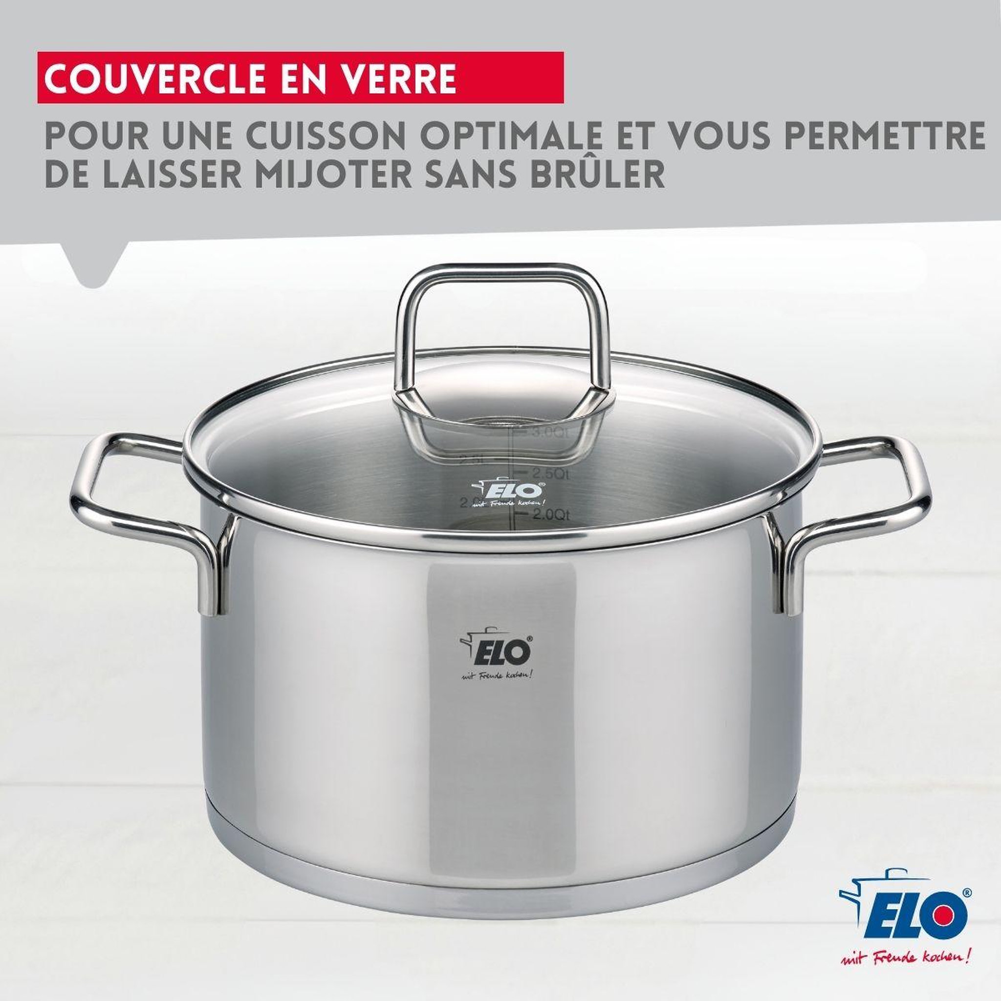 Voir la diapositive 5 : ELO Faitout en inox 20 cm de 3,4 litres elo citrin