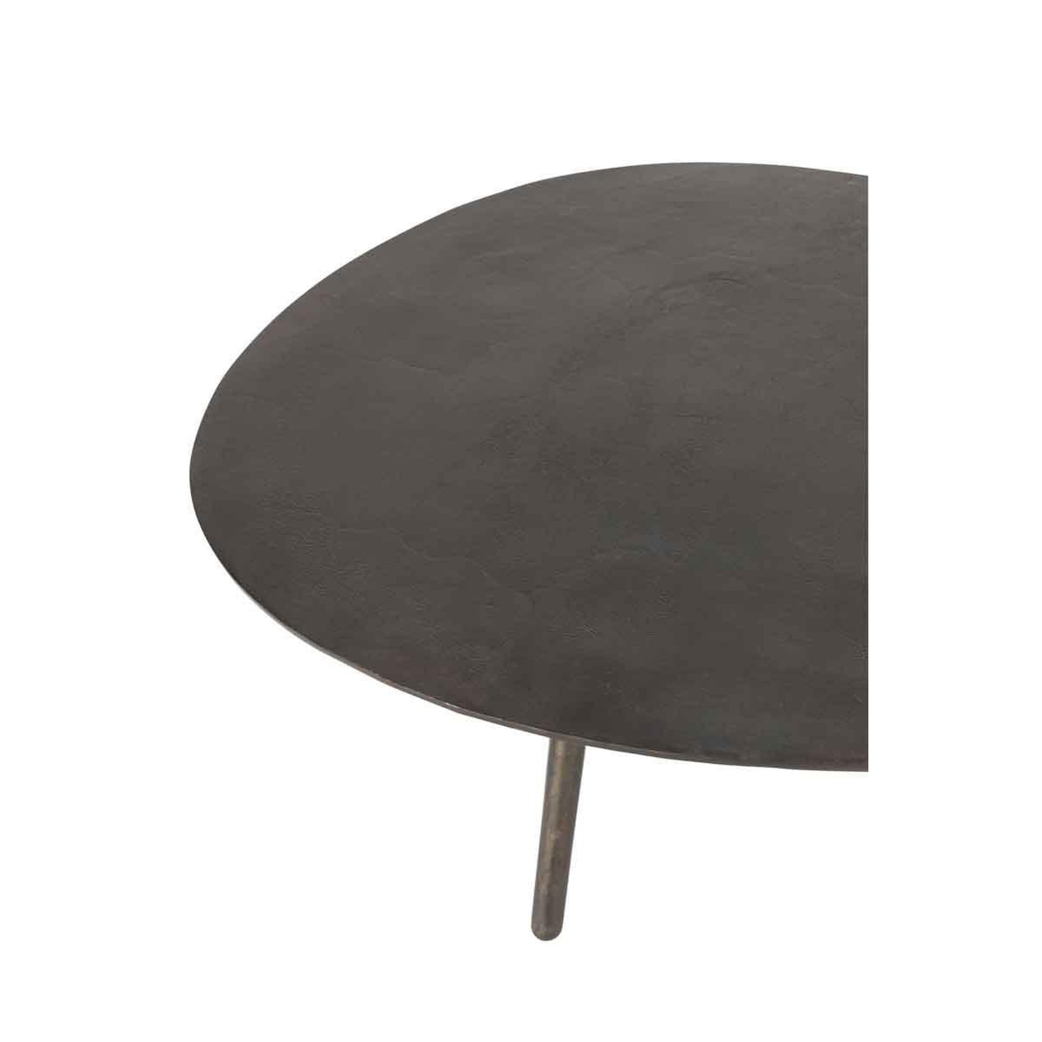 Voir la diapositive 3 : J-LINE Table basse design  goutte  120cm noir
