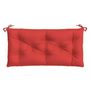 Voir la diapositive 4 : VIDAXL Coussin de banc de jardin rouge 100x50x7 cm tissu oxford