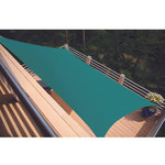 Jardiline Voile d'ombrage rectangulaire SERENITY - 4,20 x 3,00 m - Bleu Canard - Jardiline