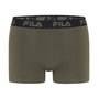 Voir la diapositive 3 : FILA Lot de 4 boxers homme en coton uni