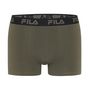 Voir la diapositive 3 : FILA Lot de 4 boxers homme en coton uni