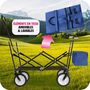 Voir la diapositive 4 : tectake Chariot de jardin et de transport pliable avec toit bleu