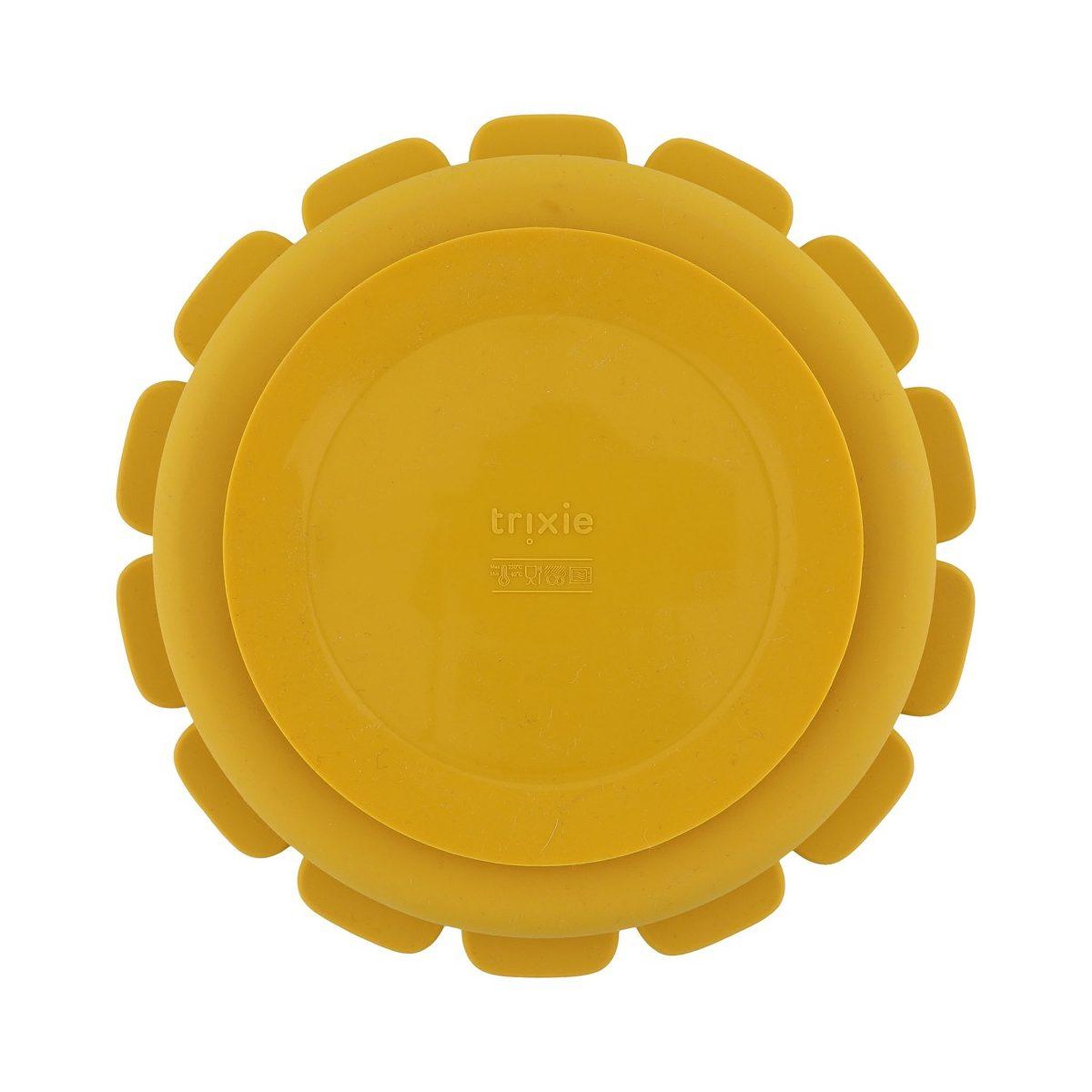 Voir la diapositive 2 : Trixie Assiette avec ventouse en silicone et compartiments - mr. Lion