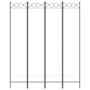 Voir la diapositive 3 : VIDAXL Cloison de separation 4 panneaux Blanc 160x200 cm Tissu