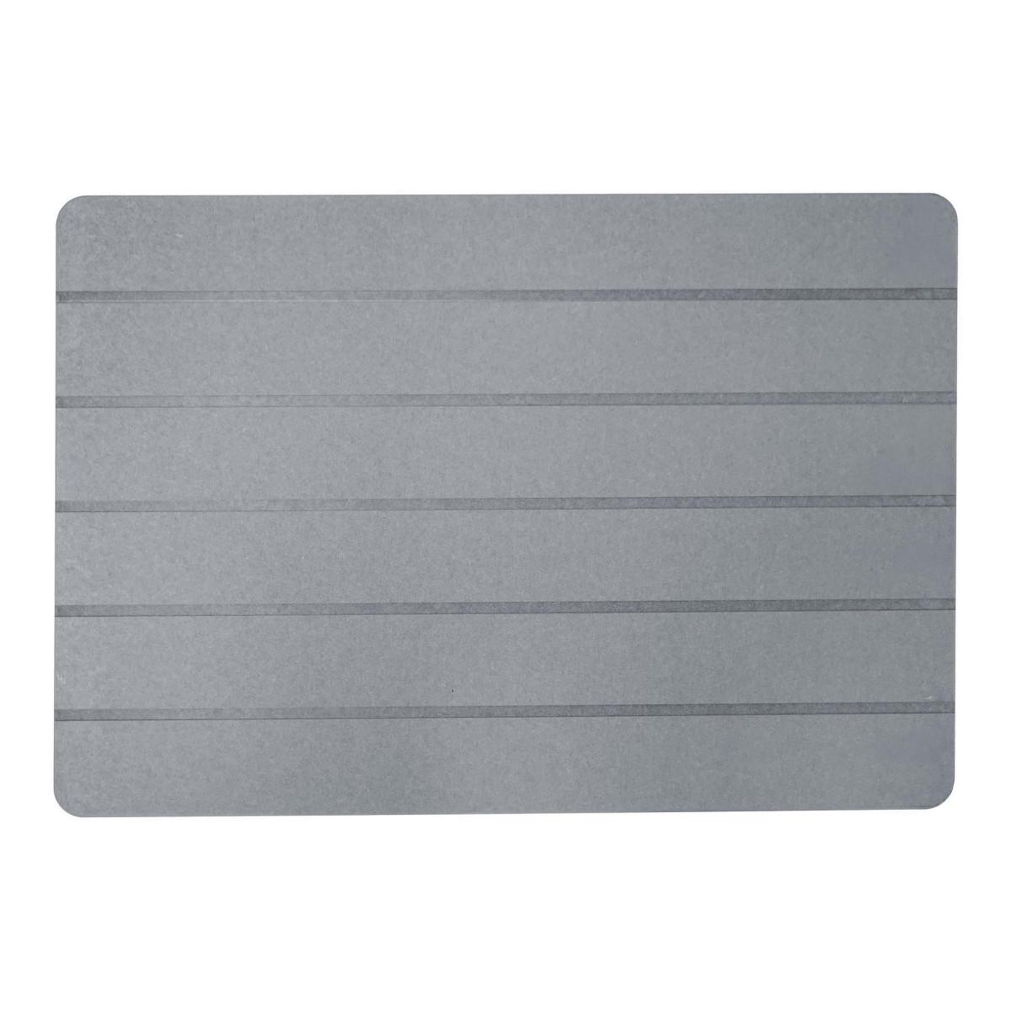 Douceur d'Intérieur Tapis de bain en diatomite  baline  50x70cm gris